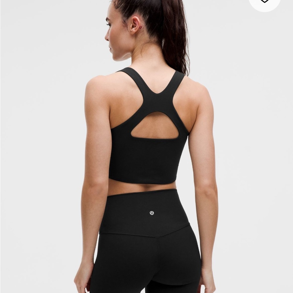 Lululemon Bend This Scoop And Cross Bra Crop Top Size S
